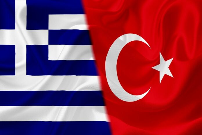 turkey and greek flag