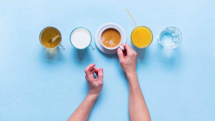 Group Useful Colorful Beverages Coffee Milk Tea