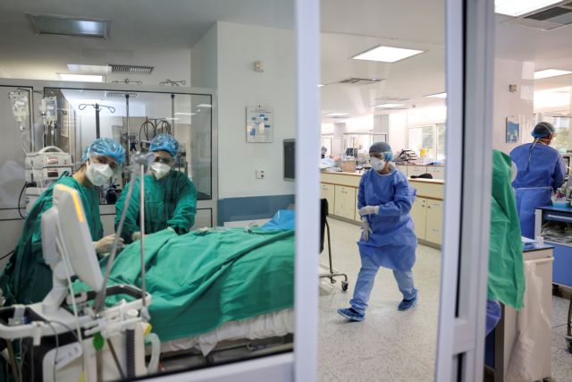 Intensive care unit at Sotiria hospital in Athens